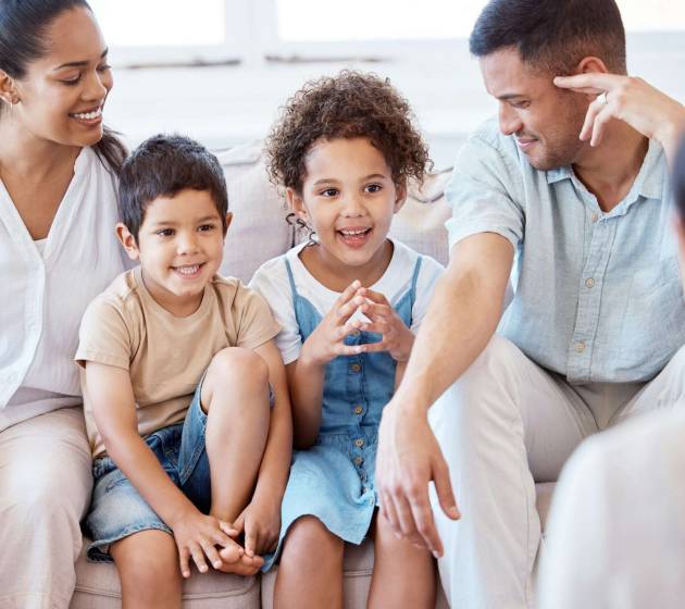 All families can benefit from therapy. Shot of a family meeting with a therapist.
